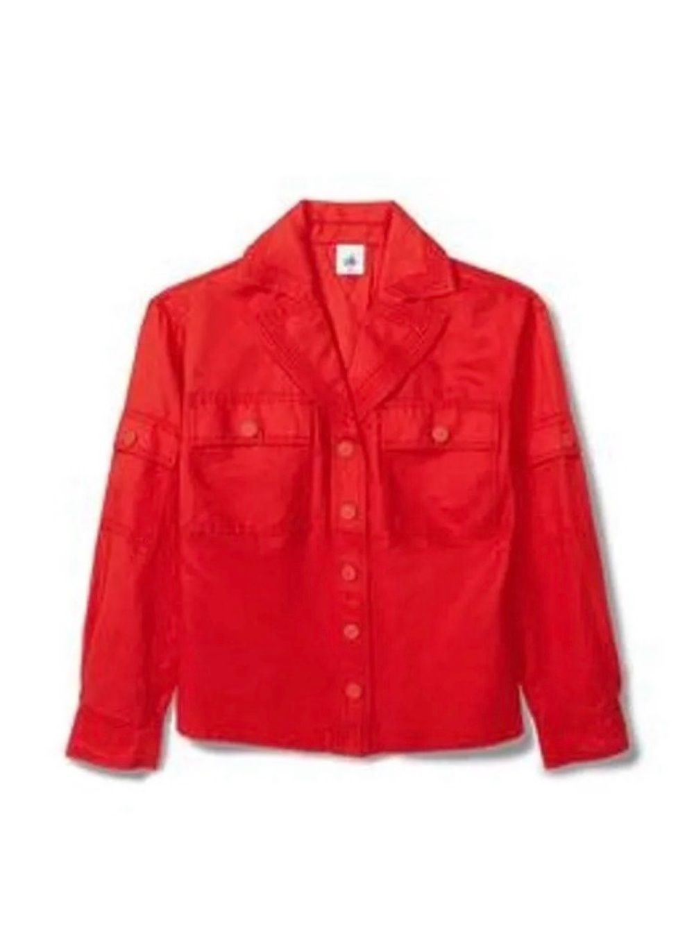 CAbi Red Jean Jacket DETOUR OVERSIZED SMALL NEW IN BAG